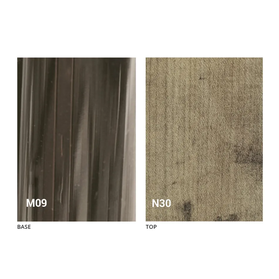 Masa de cafea moderna transformatoare din lemn si metal Made in Italy - Gabri Viadurini