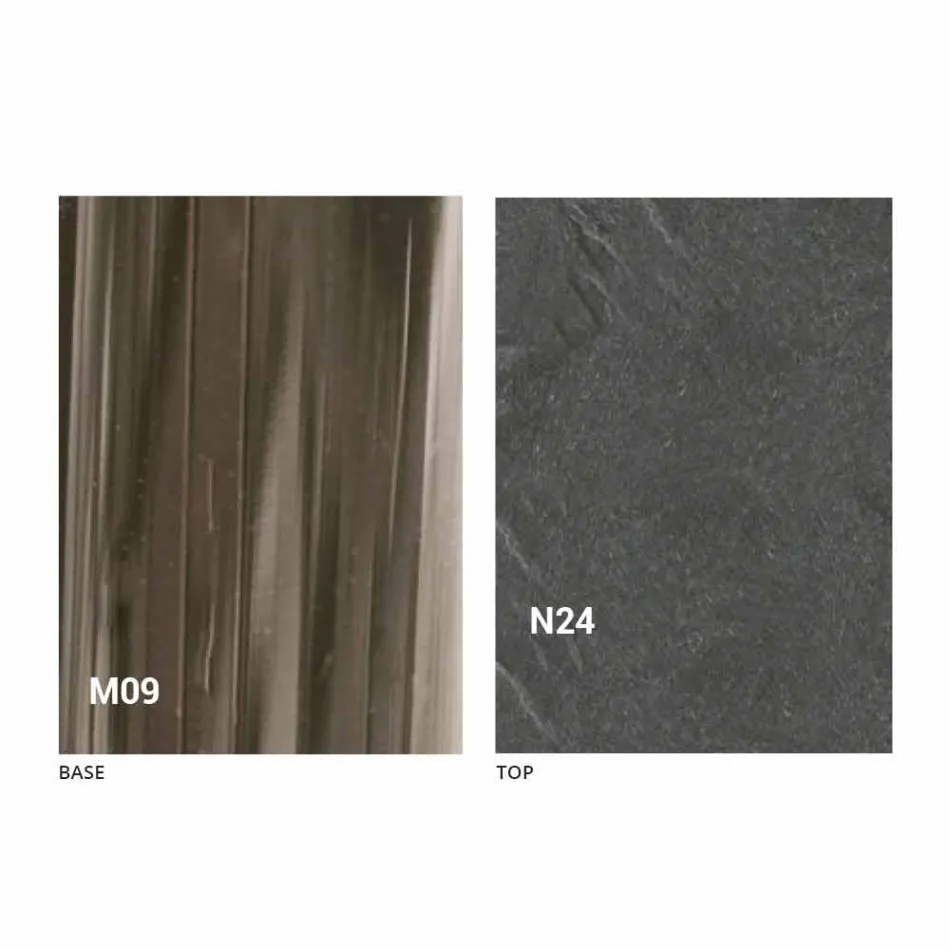 Masa de cafea moderna transformabila din lemn si metal Made in Italy - Gabri Viadurini