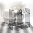 Masa de canapea din plexiglas transparent sau fum Made in Italy - Janne Viadurini