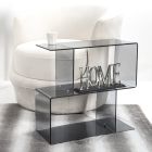 Masa de canapea din plexiglas transparent sau fumos Made in Italy - Janne Viadurini