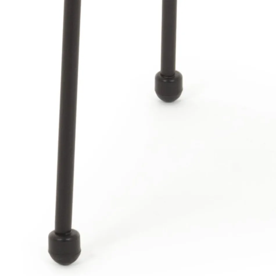 Masuta de cafea din otel pentru exterior cu blat din sticla de design - Spumolizia Viadurini