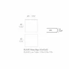 Mese de cafea în aer liber din aluminiu și laminat pătrat negru - Suave by Vondom Viadurini