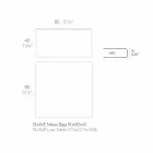 Mese de cafea în aer liber din aluminiu și laminat pătrat negru - Suave by Vondom Viadurini