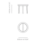 Masuta de cafea de exterior din lemn de tec Made in Italy - Briga Viadurini