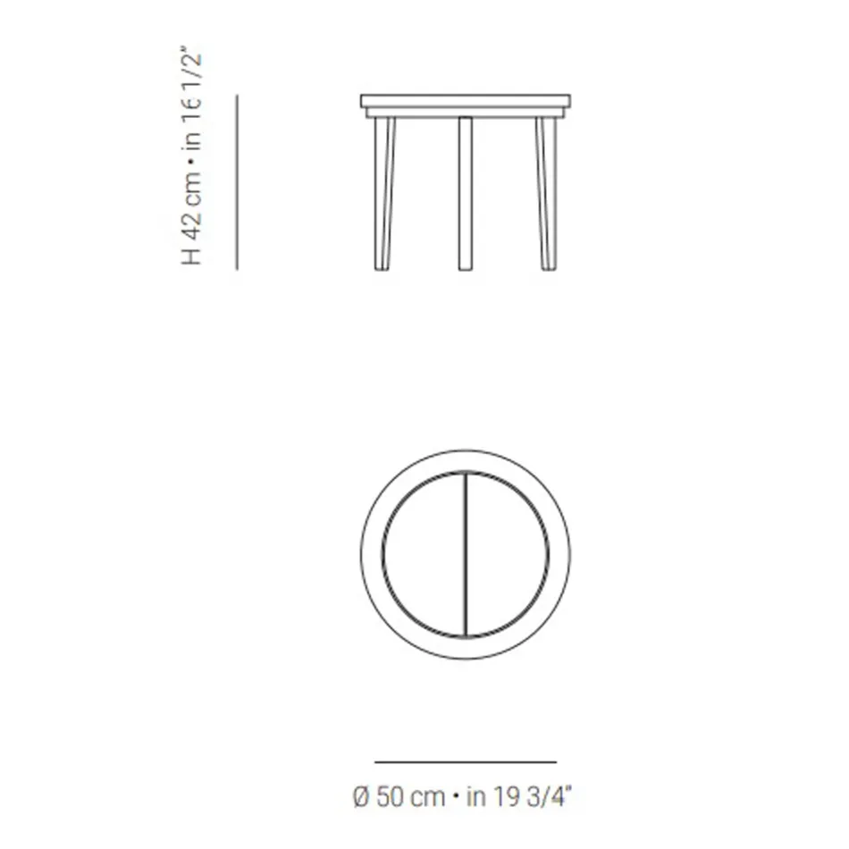 Masuta de cafea de exterior din lemn de tec Made in Italy - Briga Viadurini