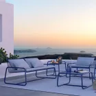 Măsuță de cafea din metal colorată de înaltă calitate, fabricată în Italia - Karol Viadurini