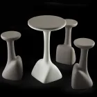 Masuta de cafea de exterior din polietilena colorata 96 cm Made in Italy - Uliveto Viadurini