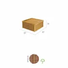 Tabel pentru exterior realizate în întregime din polietilenă împletit Matt Viadurini