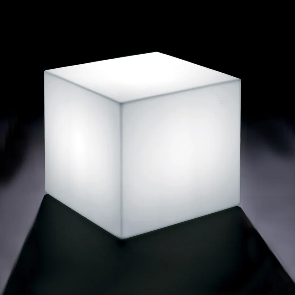 Masuta de cafea Bright Outdoor din polietilena alba Made in Italy - Derti Viadurini