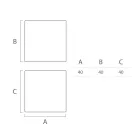 Masuta de cafea Bright Outdoor din polietilena alba Made in Italy - Derti Viadurini