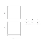 Masuta de cafea Bright Outdoor din polietilena alba Made in Italy - Derti Viadurini