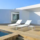 Masuta de cafea Patrata Exterior din Aluminiu Vopsit, Homemotion 2 Piese - Marius Viadurini