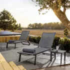 Masuta de cafea Patrata Exterior din Aluminiu Vopsit, Homemotion 2 Piese - Marius Viadurini