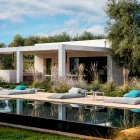 Masuta de cafea Patrata Exterior din Aluminiu si Gresie de Inalta Calitate - Filomena Viadurini