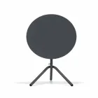 Masă rotundă din metal exterior și tablă realizată în Italia - Alberic Viadurini