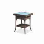 Cafea Garden 56x56 cm polietilenă țesute manual Ciad Viadurini