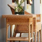 Cafea Garden 56x56 cm polietilenă țesute manual Ciad Viadurini