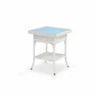 Cafea Garden 56x56 cm polietilenă țesute manual Ciad Viadurini