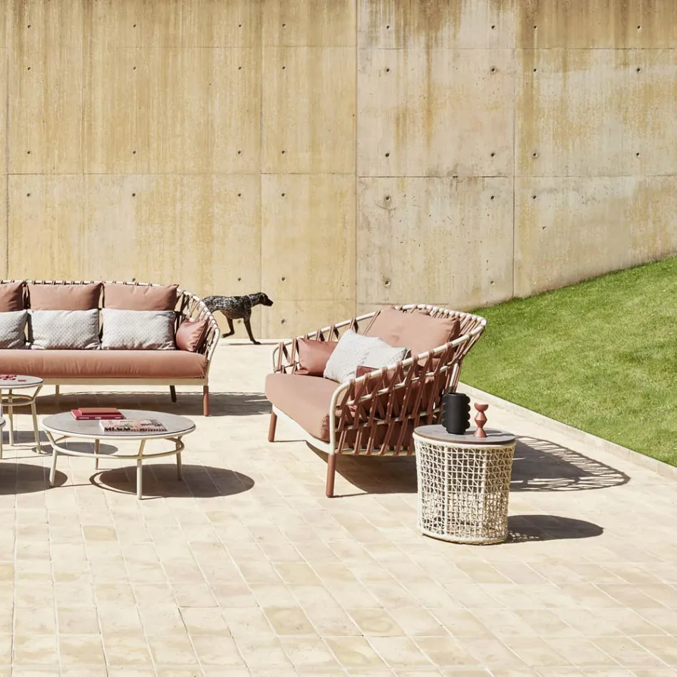 Baza masuta de cafea de gradina din aluminiu Made in Italy - Emma by Varaschin Viadurini