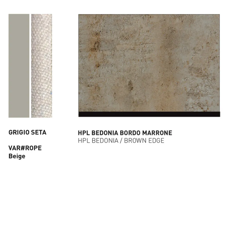 Baza masuta de cafea de gradina din aluminiu Made in Italy - Emma by Varaschin Viadurini