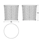 Baza masuta de cafea de gradina din aluminiu Made in Italy - Emma by Varaschin Viadurini