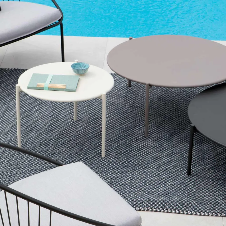 Masuta de cafea de gradina din otel de diverse dimensiuni Made in Italy - Sansa Viadurini