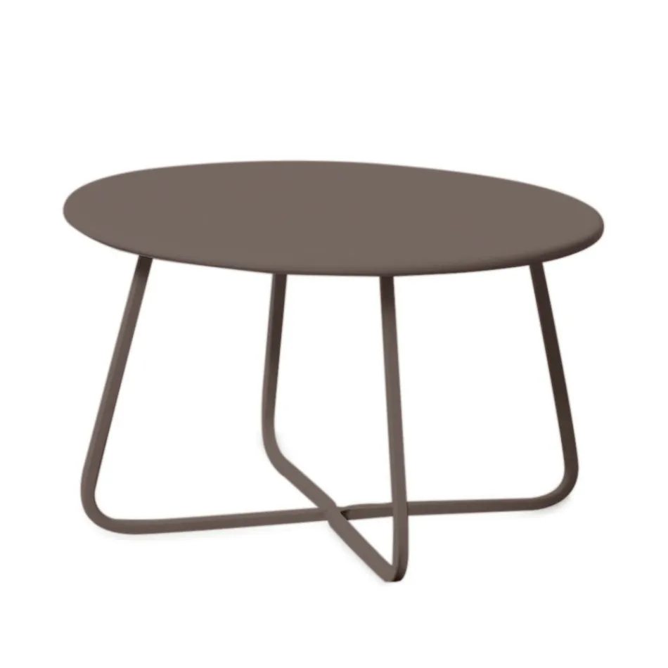 Masuta de cafea de gradina din otel galvanizat Made in Italy - Brienne Viadurini