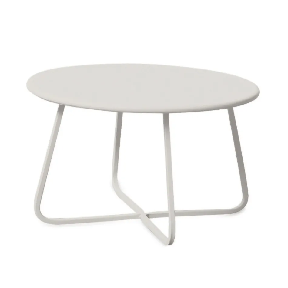 Masuta de cafea de gradina din otel galvanizat Made in Italy - Brienne Viadurini