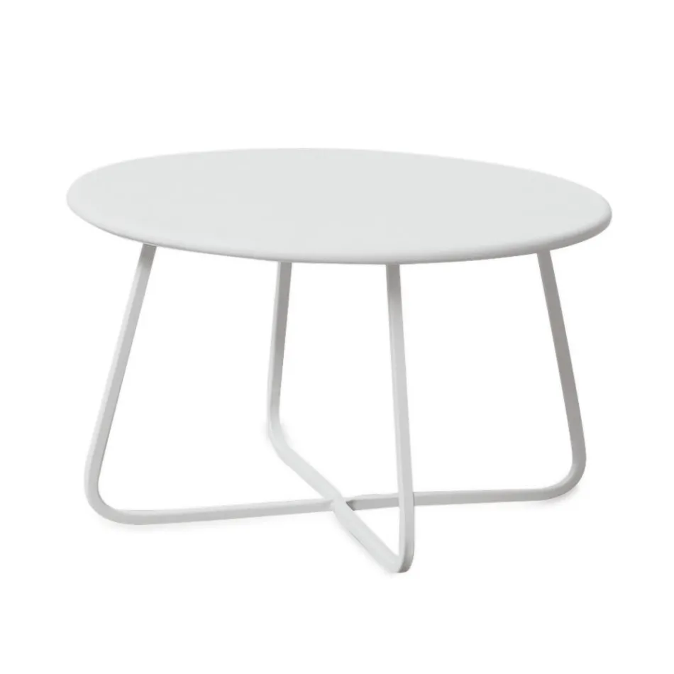 Masuta de cafea de gradina din otel galvanizat Made in Italy - Brienne Viadurini