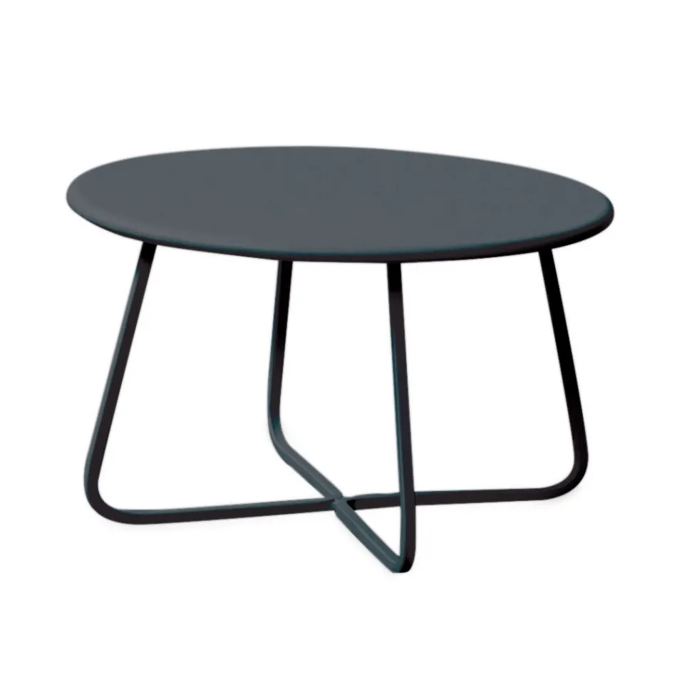 Masuta de cafea de gradina din otel galvanizat Made in Italy - Brienne Viadurini