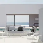 Masuta de cafea de gradina din otel galvanizat Made in Italy - Brienne Viadurini