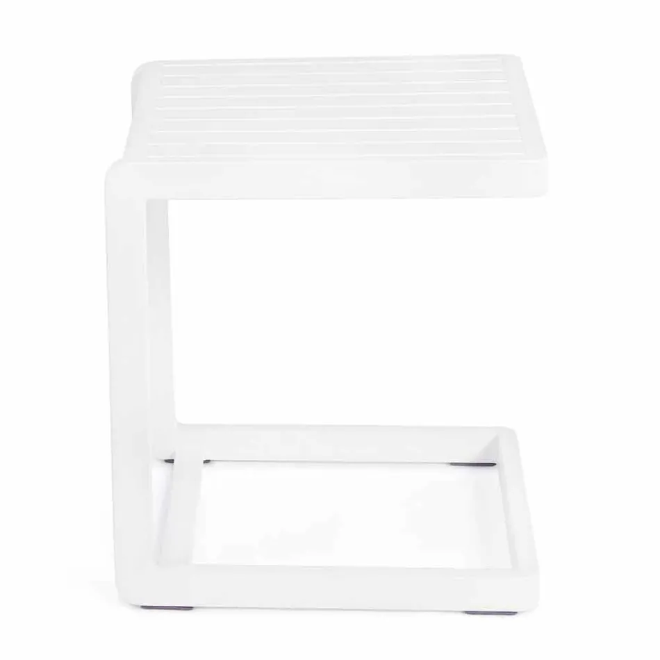 Masă de cafea de grădină din aluminiu vopsit Homemotion, 2 bucăți - Rodric Viadurini