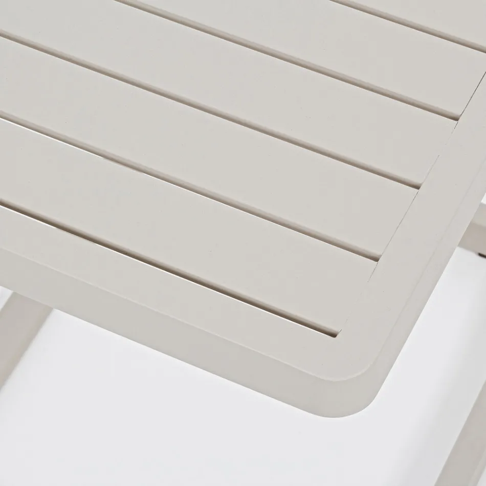 Masuta de cafea de gradina din aluminiu vopsit, Homemotion, 2 bucati - Rodric Viadurini