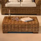 Masuta de cafea de gradina din fibra naturala de abaca - Lagertha Viadurini