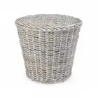 Masuta de cafea de gradina din fibra naturala de la Kubù - Yokai Viadurini