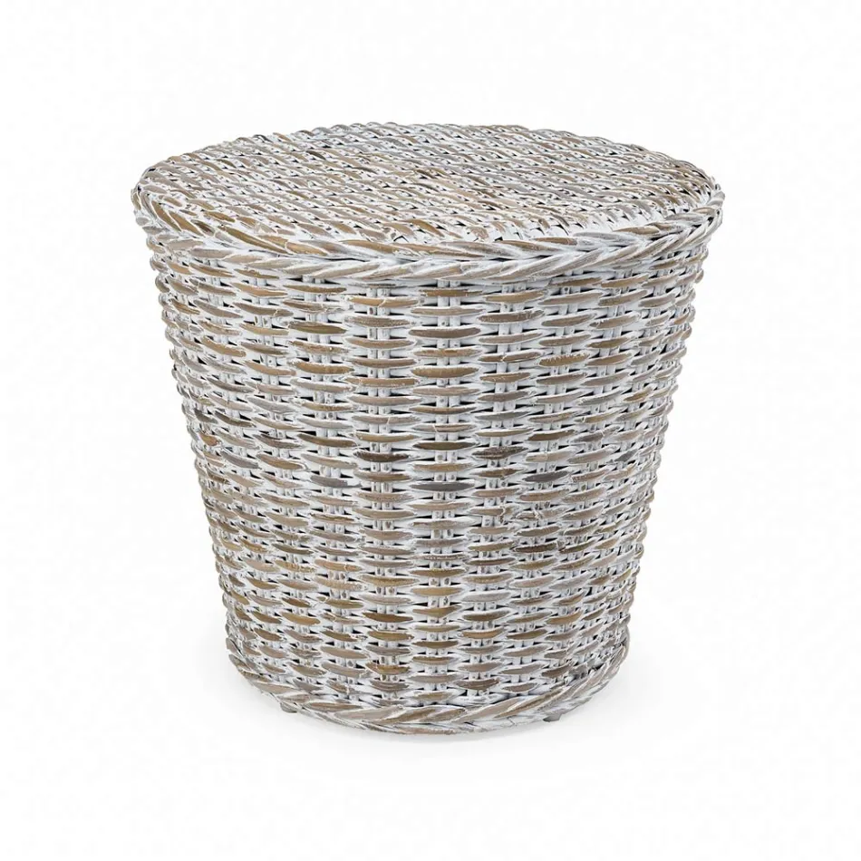 Masuta de cafea de gradina din fibra naturala de la Kubù - Yokai Viadurini