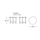 Masuta de cafea de gradina din gresie si otel Made in Italy - Incepe cu Myyour Viadurini