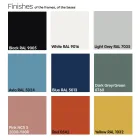 Masuta de cafea de gradina din Hpl si metal vopsit Made in Italy - Guerrino Viadurini