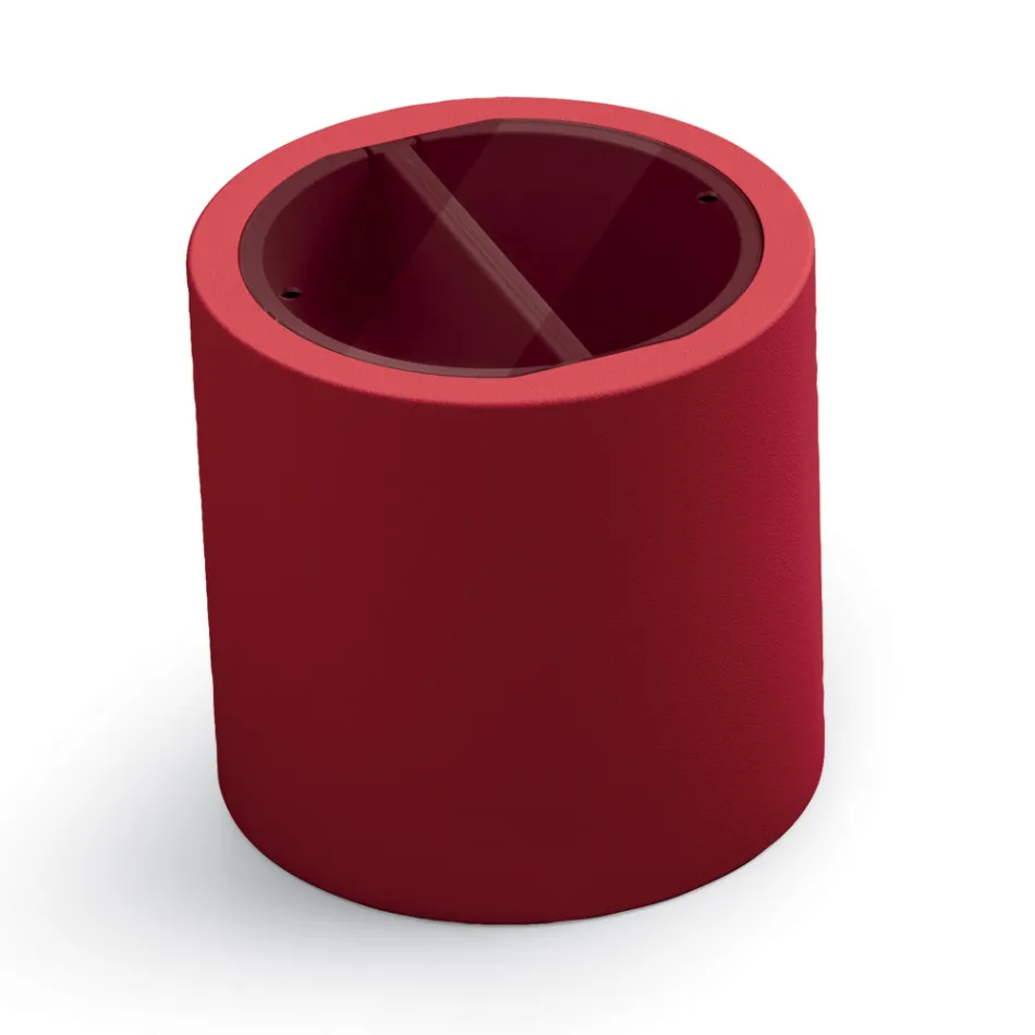 Masuta de cafea de gradina din polietilena cu container Made in Italy - Stracco Viadurini