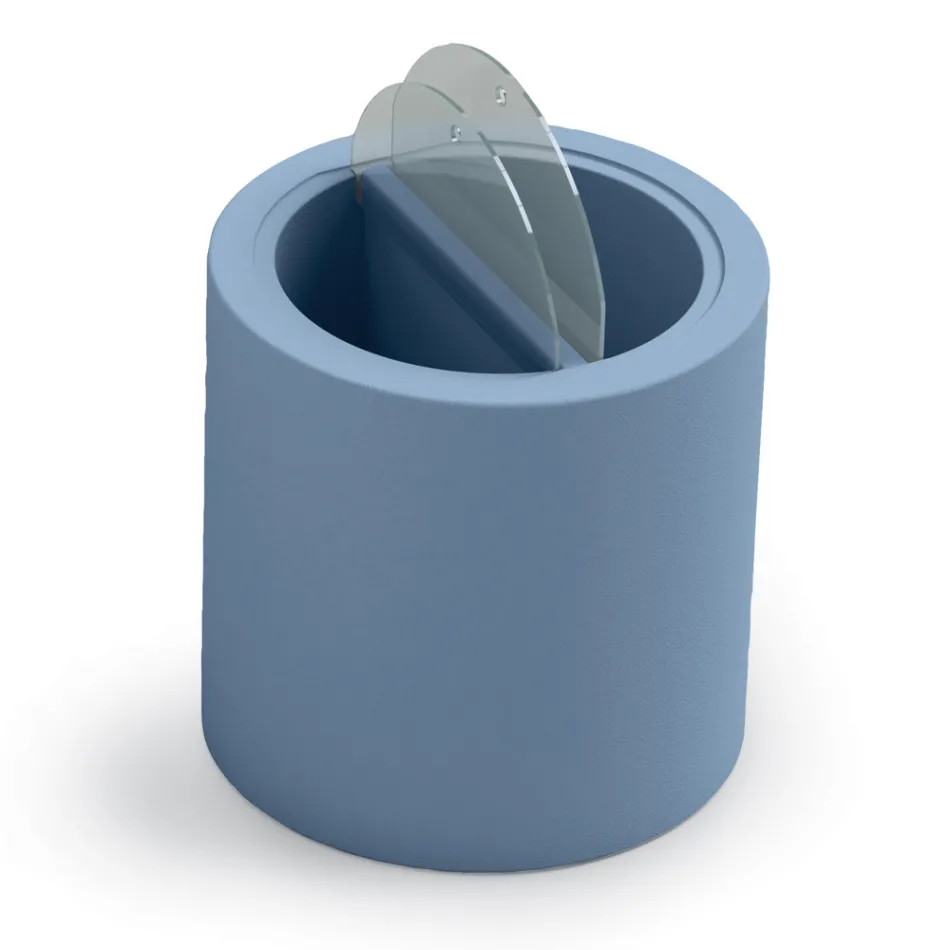 Masuta de cafea de gradina din polietilena cu container Made in Italy - Stracco Viadurini