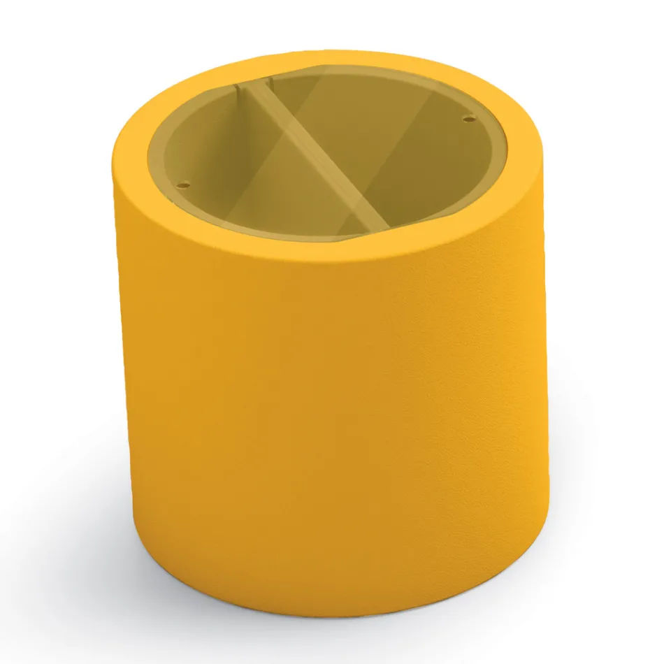 Masuta de cafea de gradina din polietilena cu container Made in Italy - Stracco Viadurini