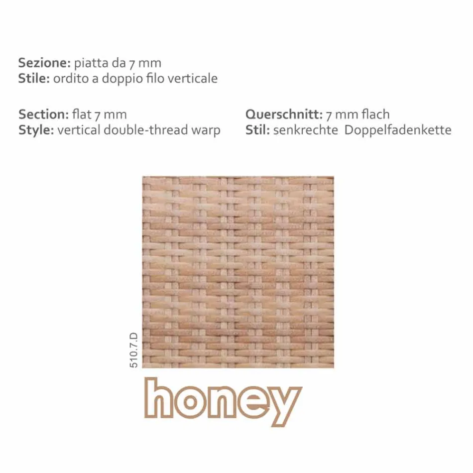 Cafea Garden miere polietilenă țesute manual Cooper Viadurini