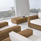 Masuta de cafea de gradina din Polyrattan tesut manual - Yoko Viadurini