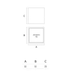 Masuta de cafea Bright Garden din polietilena alba Made in Italy - Derti Viadurini