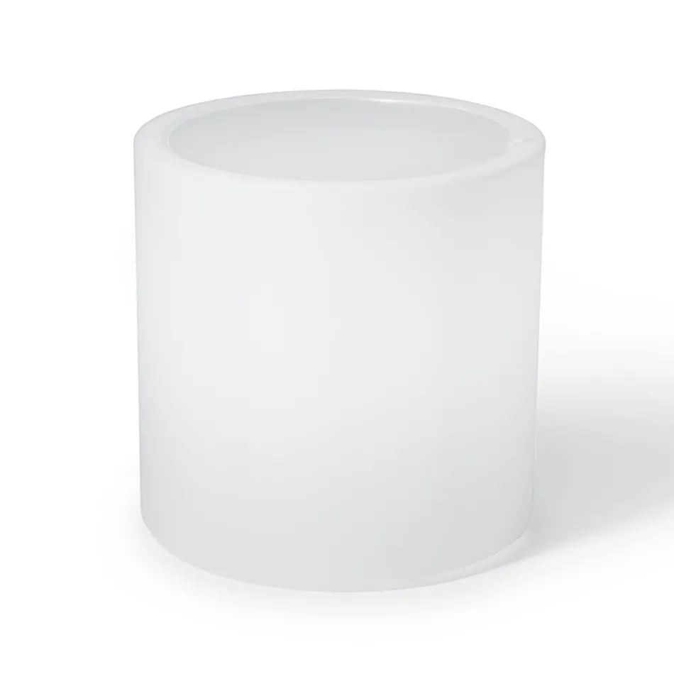 Masuta de cafea Bright Garden din polietilena alba Made in Italy - Derti Viadurini