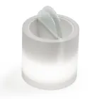 Masuta de cafea Bright Garden din polietilena alba Made in Italy - Trek Viadurini