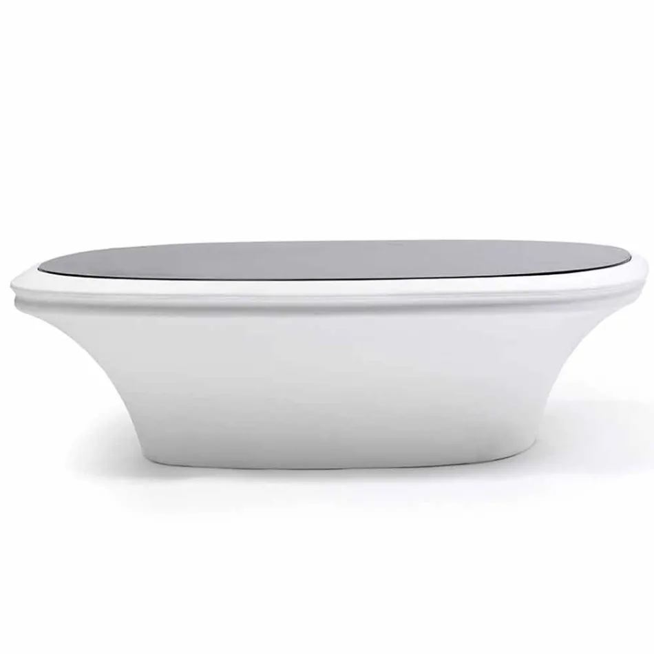 Modernă masă de grădină Ufo 100x100 cm de Vondom, din polietilenă Viadurini