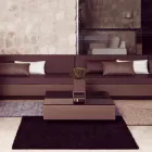 Pătrat moderne de masă de grădină Vela de Vondom, în polietilenă Viadurini