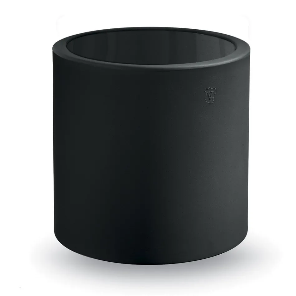 Masuta de cafea rotunda de gradina din polietilena colorata Made in Italy - Noemi Viadurini