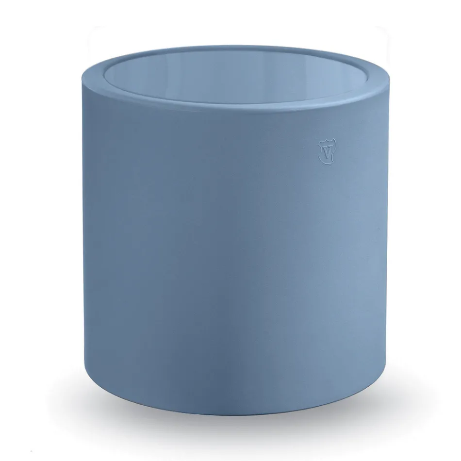 Masuta de cafea rotunda de gradina din polietilena colorata Made in Italy - Noemi Viadurini